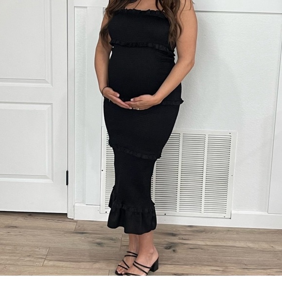 Pink blush maternity dress - Picture 2 of 2